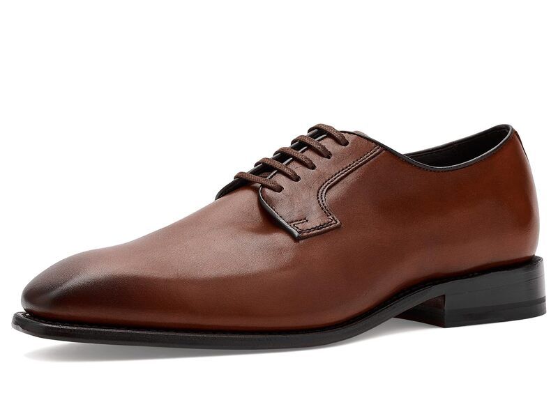 ジョンストンアンドマーフィー メンズ シューズ オックスフォード Johnston Murphy Ashton Plain Toe Brown Full Grai ブラウン