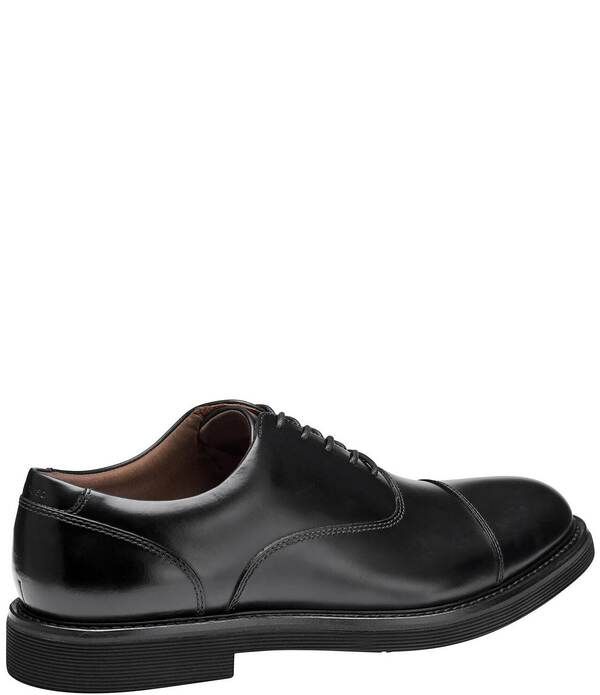 ジョンストンアンドマーフィー メンズ シューズ オックスフォード キャップ レザー Johnston Murphy Mens Tyson Leather Cap Toe Oxfords Black ブ