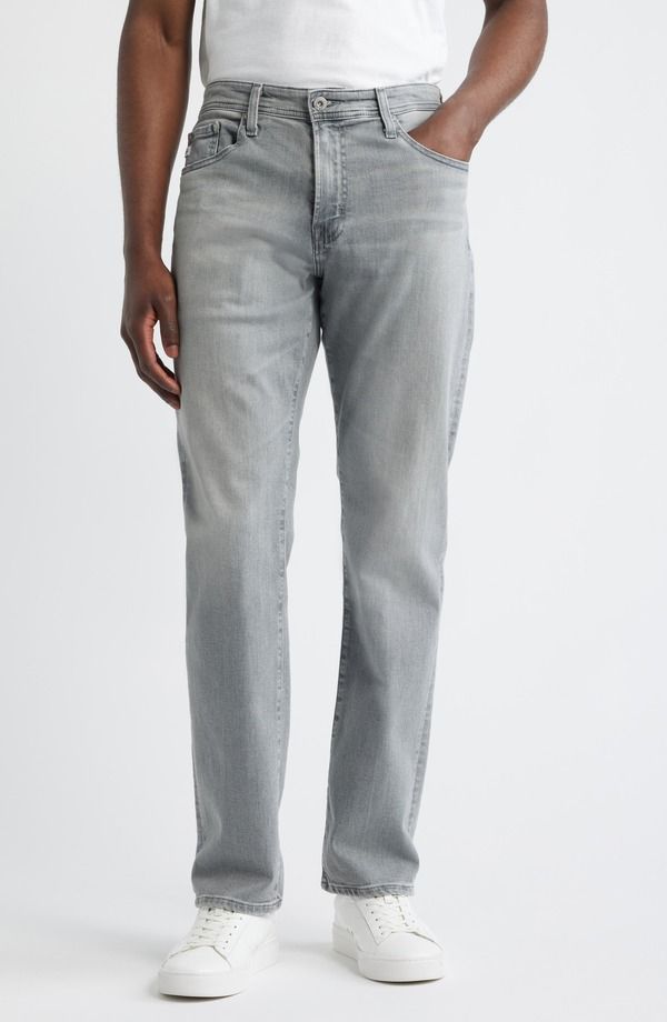 エージー メンズ ボトムス デニムパンツ ストレート ジーンズ AG Everett Slim Straight Leg Jeans Half Dome