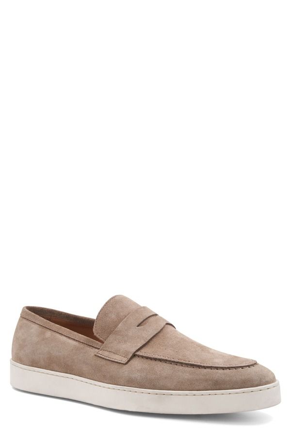 ブルーノマグリ メンズ シューズ スリッポン・ローファー Bruno Magli Prato Penny Loafer Taupe Suede トープ
