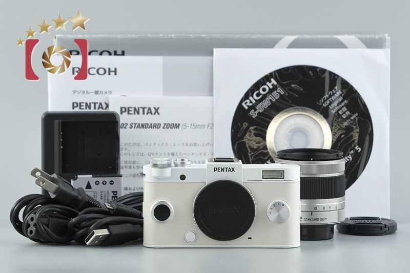 [중고] PENTAX Pentax Q-S1 화이트 줌 렌즈 키트 (셔터가 거의없고 정품 박스 포함)
