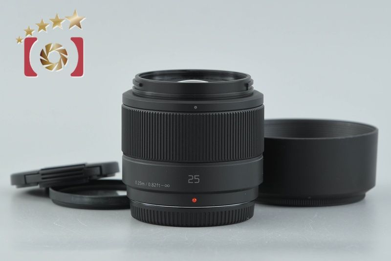 【中古】Panasonic パナソニック LUMIX G 25mm f/1.7 ASPH. H-H025 ブラック
