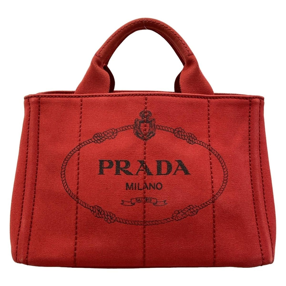 PRADA(プラダ) トートバッグ CANAPA レッド