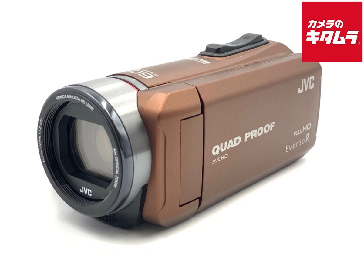 【中古】 【並品】 JVCケンウッド ハイビジョンメモリームービー Everio R GZ-R400-T ライトブラウン