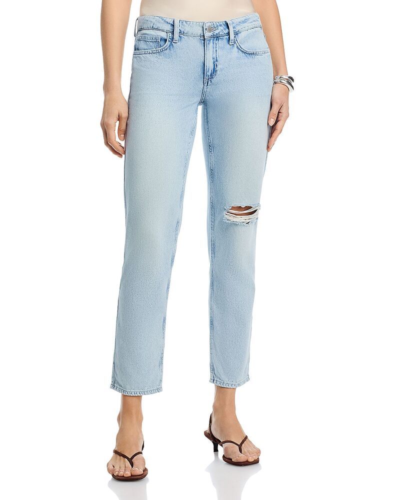 ラジャンス レディース ボトムス デニムパンツ ストレート ローライズ ジーンズ LAGENCE Nevia Low Rise Slouch Straight Leg Jeans in Lago De