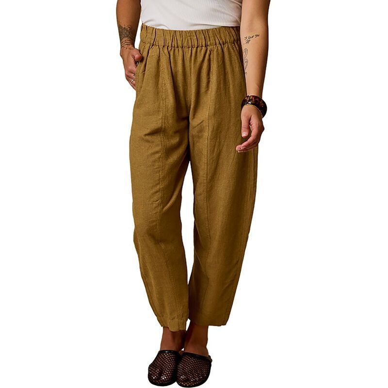 カーブデザイン レディース ボトムス カジュアルパンツ リネン Carve Designs Freya Linen Pant Womens Golden Chambray