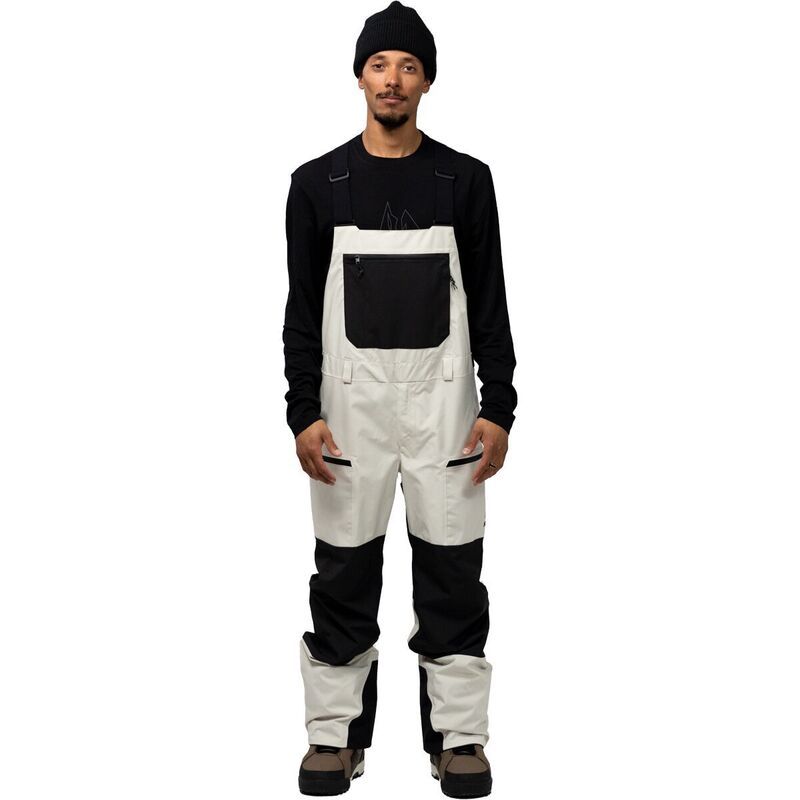 ジョーンズスノーボーズ メンズ ボトムス カジュアルパンツ Jonesnowboards MTN Surf Recycled Bib Mens Mineral Gray グレー