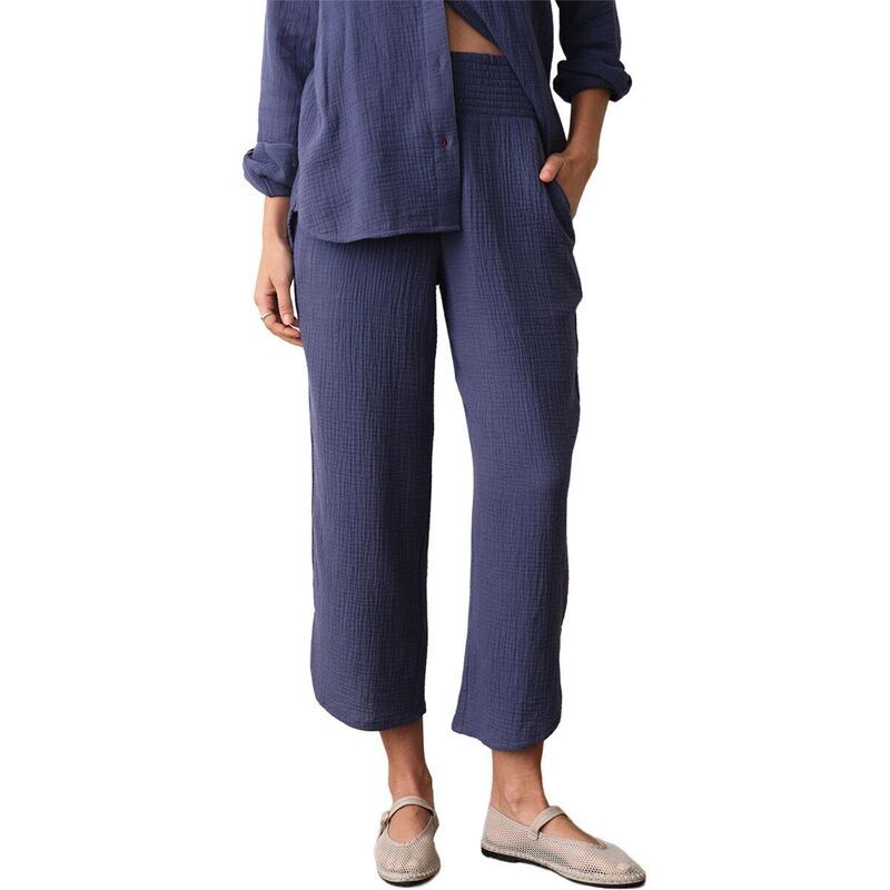マリーン レイヤー レディース ボトムス カジュアルパンツ Marine Layer Cali Double Cloth Pant Womens Deep Cobalt コバルト