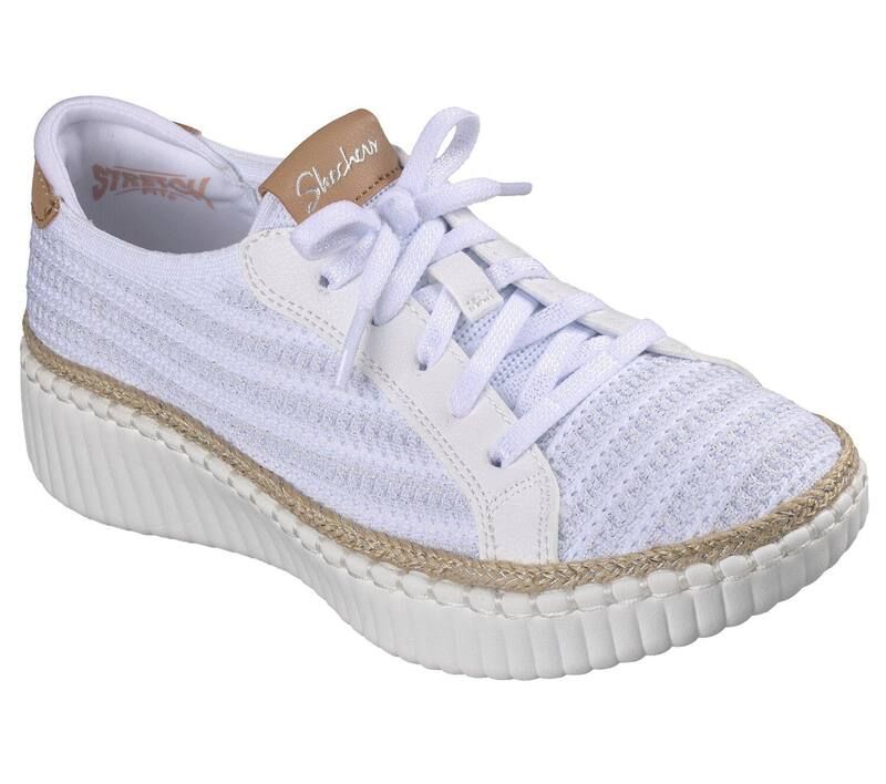 スケッチャーズ レディース シューズ サンダル Skechers Wilshire Blvd Passion Play Womenshoes White Silver ホワイト