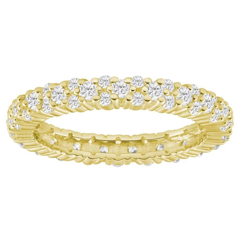 Alyson Layne レディース アクセサリー リング Alyson Layne 10k Gold 78 CaratW Lab Grown Diamond Full Eternity Band 1