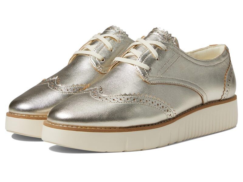 コールハーン レディース シューズ オックスフォード プラットフォーム Cole Haan Grand City Platform Oxford Soft Gold TalcaIvory アイボリー