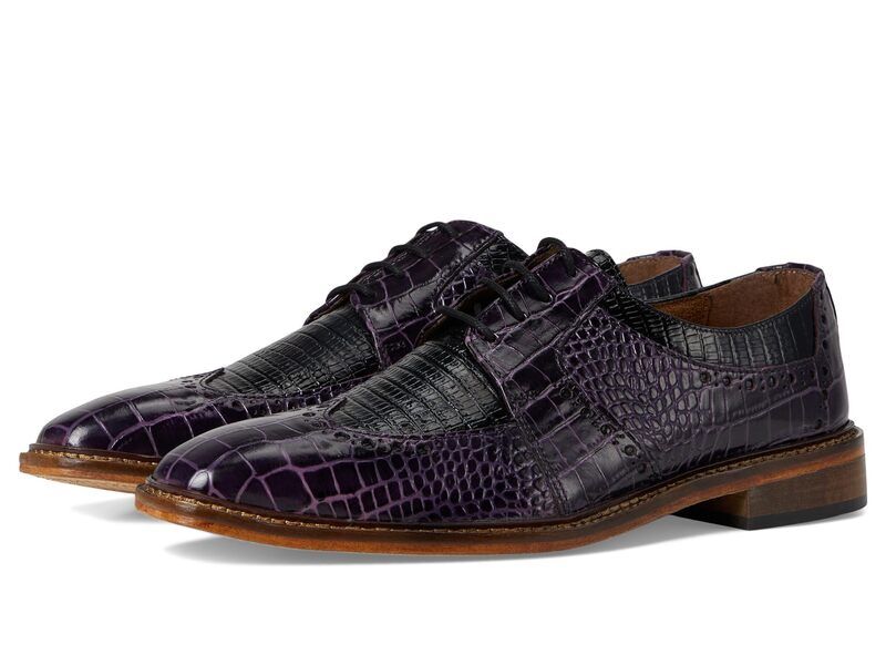 ステイシーアダムス メンズ シューズ オックスフォード ウィングチップ レース Stacy Adams Travato Wingtip LaceUpurple Multi パープル