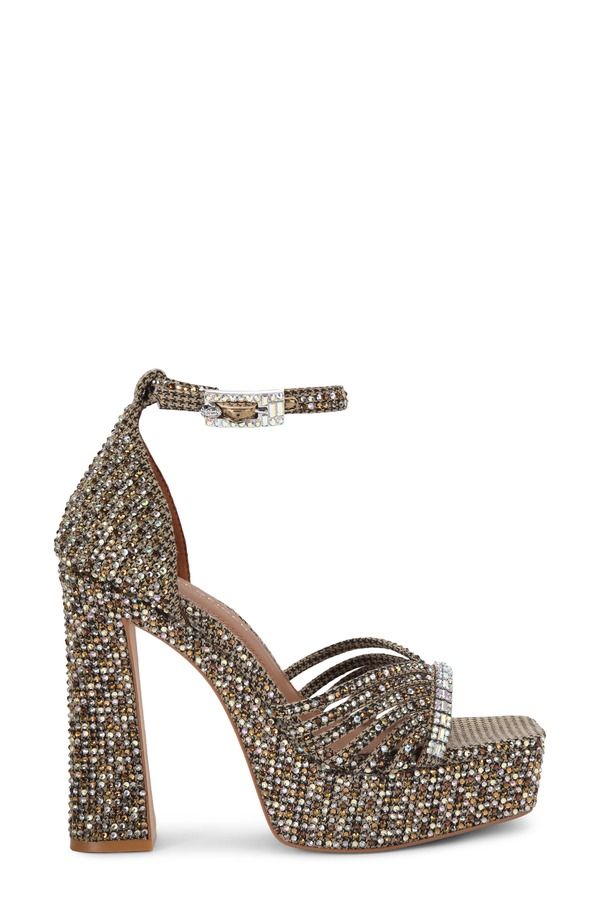カートジェイガーロンドン レディース シューズ ヒール プラットフォーム サンダル アンクル Kurt Geiger London Crystal Ankle Straplatform Sandal