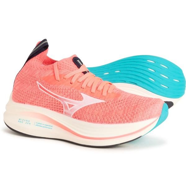ミズノ レディース シューズ スニーカー Mizuno Neo Zen Running Shoes For Women Striking CoralWhite ホワイト