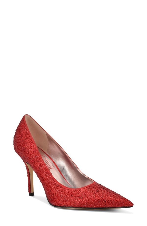 ナインウェスト レディース シューズ ヒール Nine West Glamor Pointed Toe Pump Red レッド