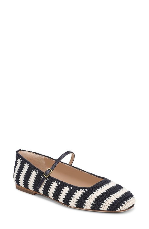 ヴェロニカ ベアード レディース シューズ パンプス Veronica Beard Ellie Crochet Flat Navy Ecru エクリュ