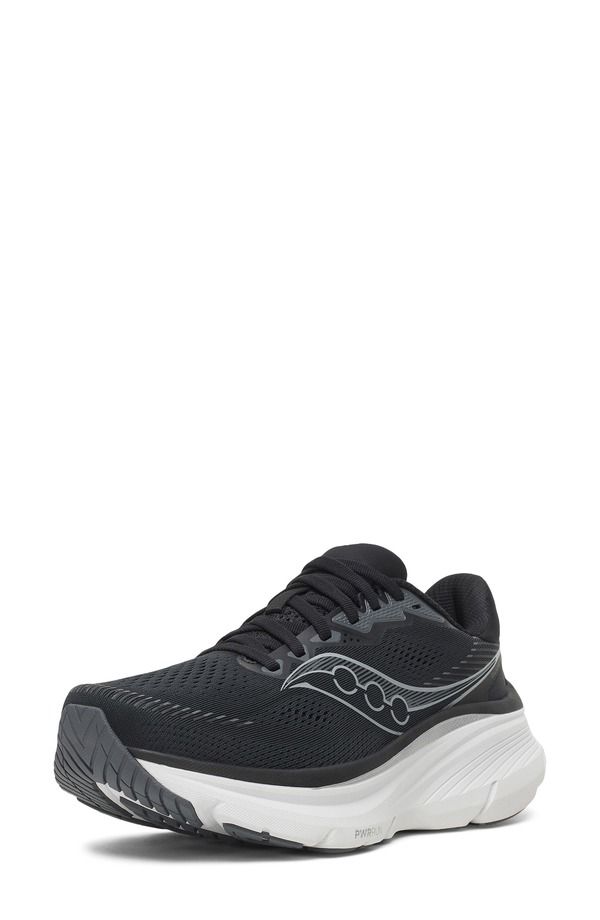 サッカニー レディース シューズ サンダル Saucony Guide 19 Running Shoe Black Silver ブラック