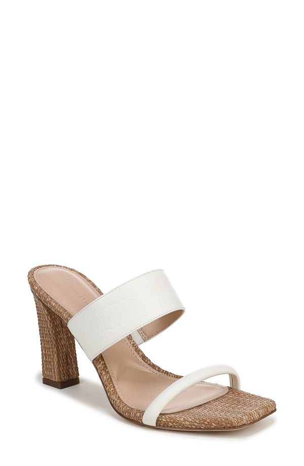 フェイバリット ドーター レディース シューズ ヒール サンダル Favorite Daughter Gabi Block Heel Sandal White Dark Natural ホワイト