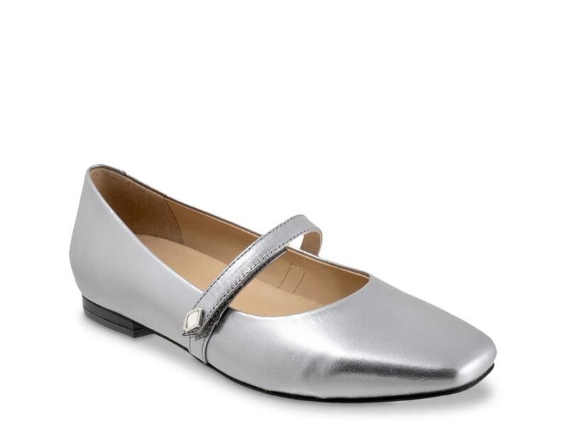 トロッターズ レディース シューズ パンプス TrottersHazel Mary Jane Flat Grey グレー