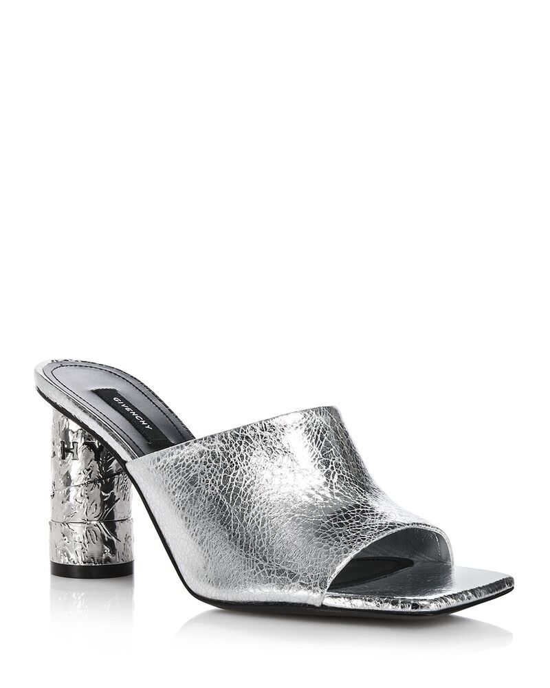 ジバンシー レディース シューズ サンダル ヒール Givenchy Womens Tape Heel Mule Sandalsilvery