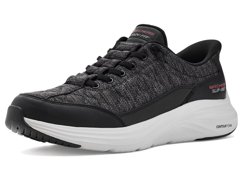 スケッチャーズ メンズ シューズ スニーカー Skechers Contour Foam Cozy Fit Copost HandsFree SlipIns Black ブラック
