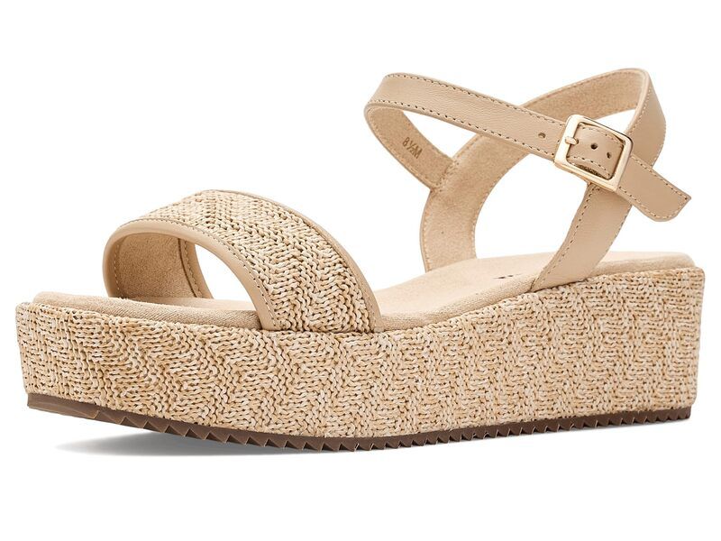 ベネリ レディース シューズ ヒール Vaneli Walda Nat Kaja Raffia