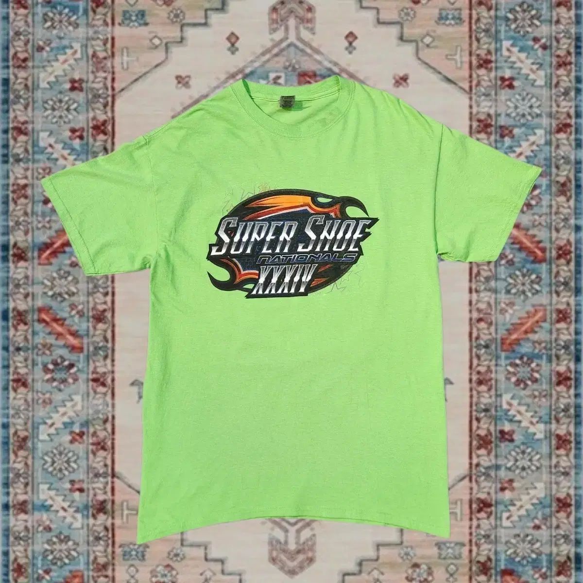 Gildan カラーマジュ スピードウェイ レーシング Tシャツ L