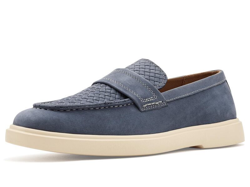 スティーブ マデン メンズ シューズ スリッポン・ローファー Steve Madden Pecos Blue Nubuck ブルー