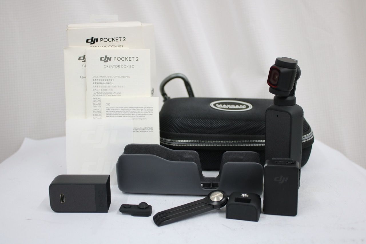 【美品 返品保証】 dji Pocket 2 アクションカメラ MAXCAMケース付き e14398