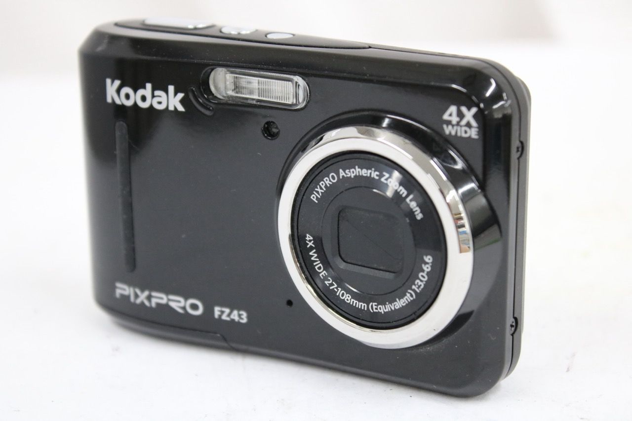 【返品保証】 【便利な単三電池で使用可】コダック Kodak PIXPRO FZ43 4x ブラック コンパクトデジタルカメラ e14424