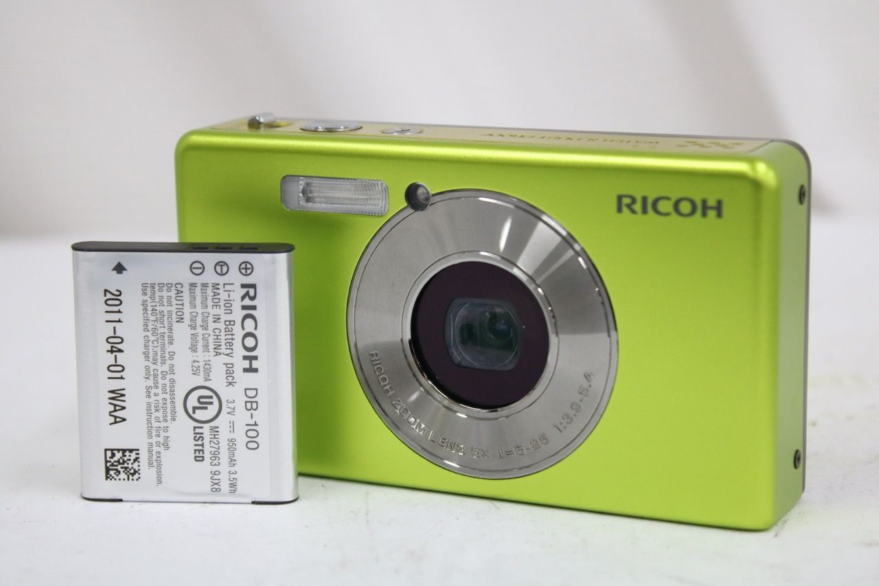 【返品保証】 リコー Ricoh PX 5x グリーン コンパクトデジタルカメラ e14428
