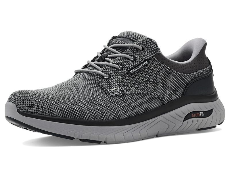 スケッチャーズ メンズ シューズ スニーカー Skechers Arch Fit Crosser Ruger Black ブラック