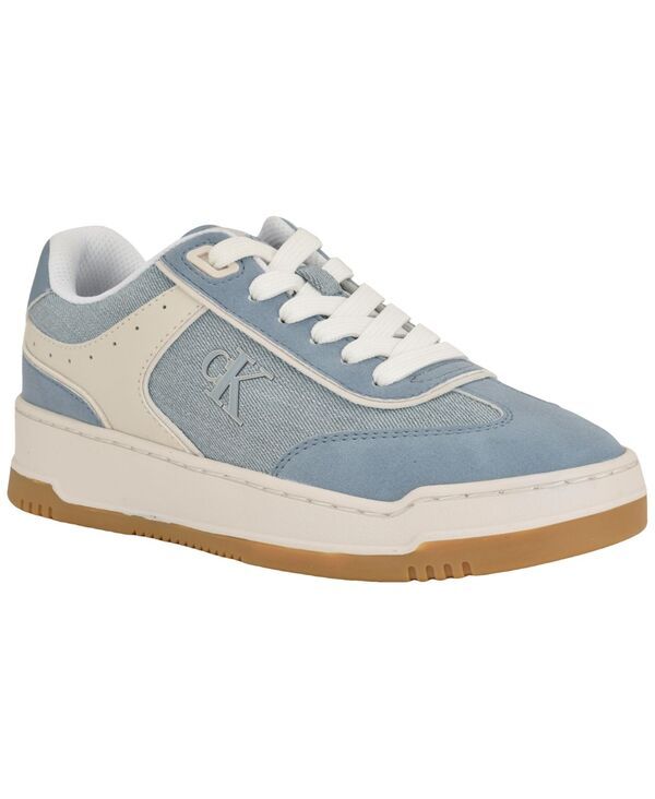 カルバンクライン レディース シューズ スニーカー レース Calvin Klein Womens Pazquale LaceUp Sneakers Medium Blue DenimWhite ホワ