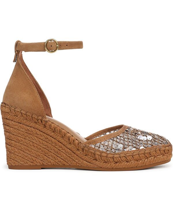 フランコサルト レディース シューズ サンダル Franco Sarto Womens Idalia Espadrille Wedge Sandals Brown Multi Fabric ブラウン