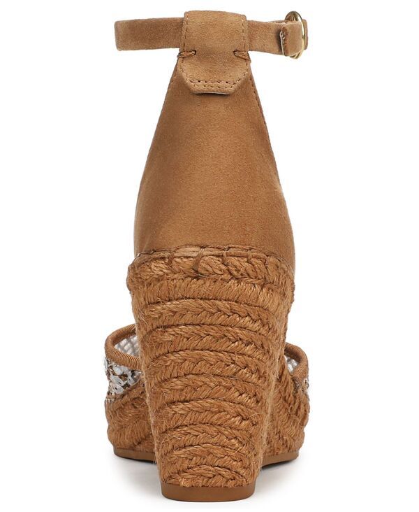 フランコサルト レディース シューズ サンダル Franco Sarto Womens Idalia Espadrille Wedge Sandals Brown Multi Fabric ブラウン