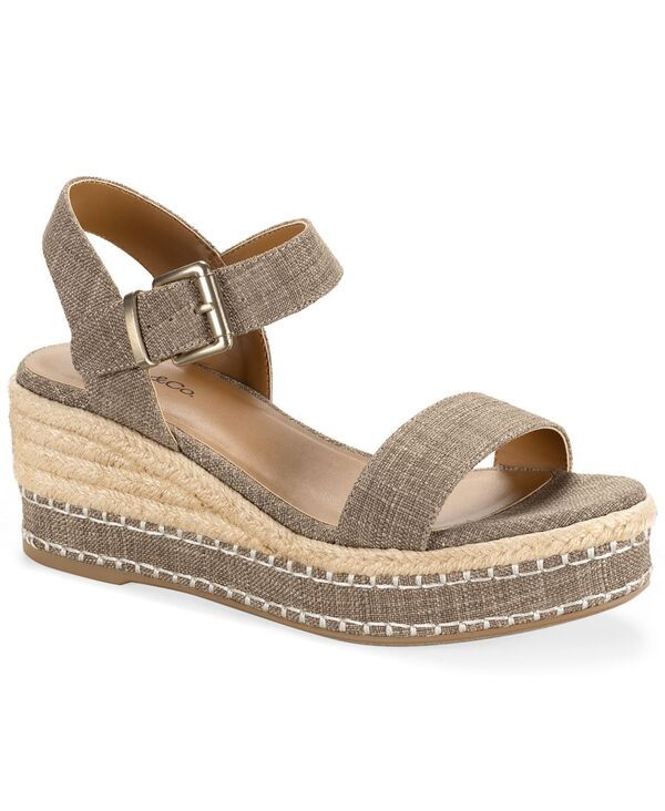 スタイルアンドコー レディース シューズ サンダル Style Co Womens Hawkinns Cushioned Insole Wedge Sandals Mountain Trail