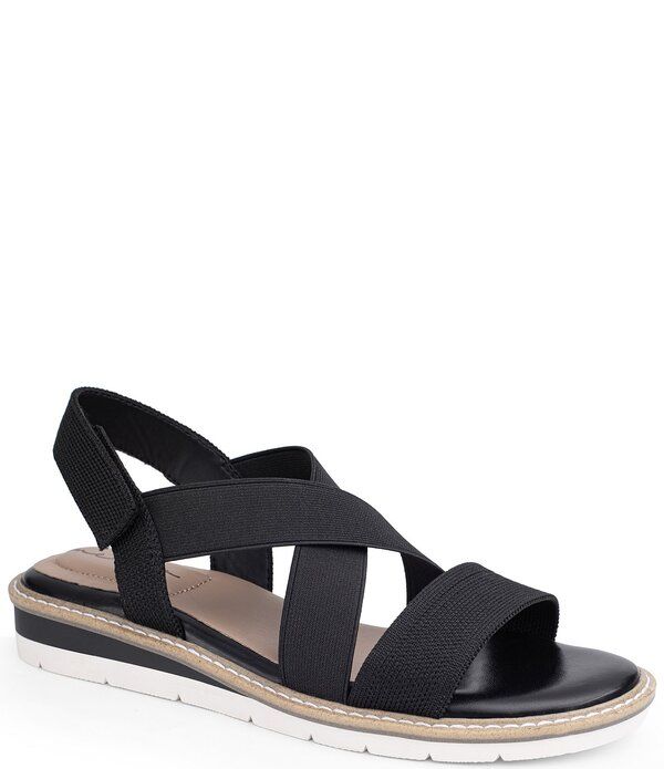 ミートゥー レディース シューズ サンダル ニット Me Too Atara Stretch Knit HookandLoop Sandals Black ブラック