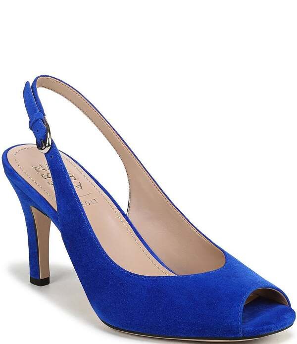 ナチュライザー レディース シューズ パンプスエード Naturalizer Alexa Suede Peep Toe Slingback Dress Pumps Photon Blue ブルー