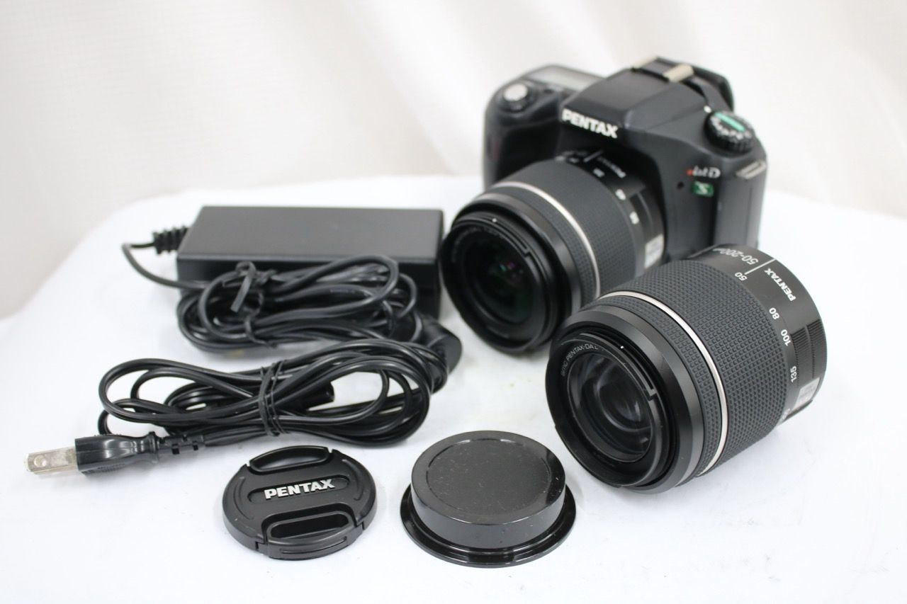 【返品保証】 ペンタックス Pentax ist D S PENTAX-DAL 18-55mm F3.5-5.6 AL WR 50-200mm F4-5.6 ED WR デジタル一眼 e14442