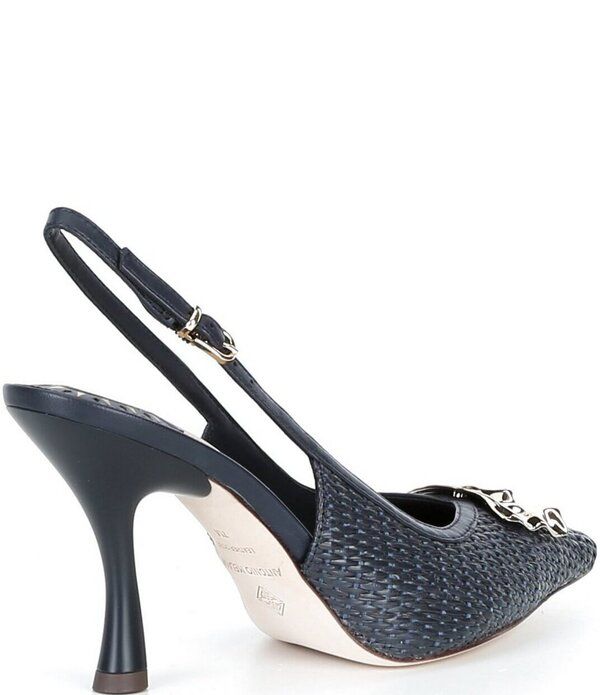 アントニオ メラーニ レディース シューズ ヒール Antonio Melani Kiraffia Ornament Slingback Pumps Navy ネイビー