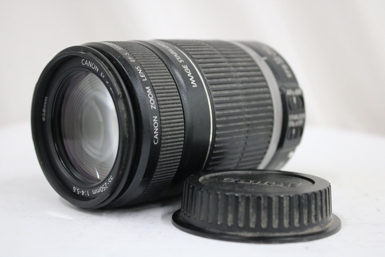 【返品保証】 キャノン Canon EF-S 55-250mm F4-5.6 IS レンズ e14445