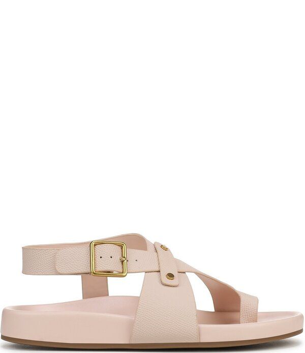 フランコサルト レディース シューズ パンプス サンダル レザー Franco Sarto Blair Leather Toe Loop Sandals Light Pink ピンク