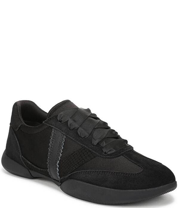 バイオニック レディース シューズ スニーカー ナイロン レース レザー Vionic Arabelle Nylon And Leather Lace Up Sneakers Black ブラック