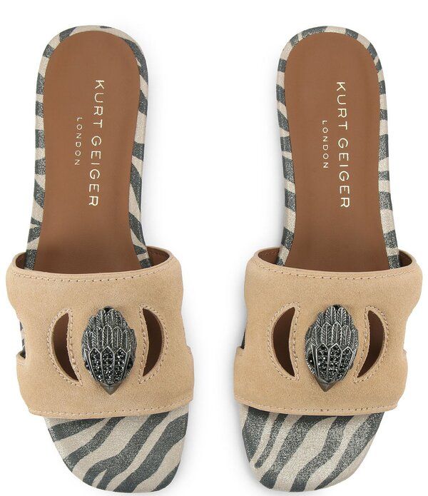 カートジェイガーロンドン レディース シューズ パンプス カットアウト サンダル スエード レザー Kurt Geiger London Eagle Cut Out Leather and Suede