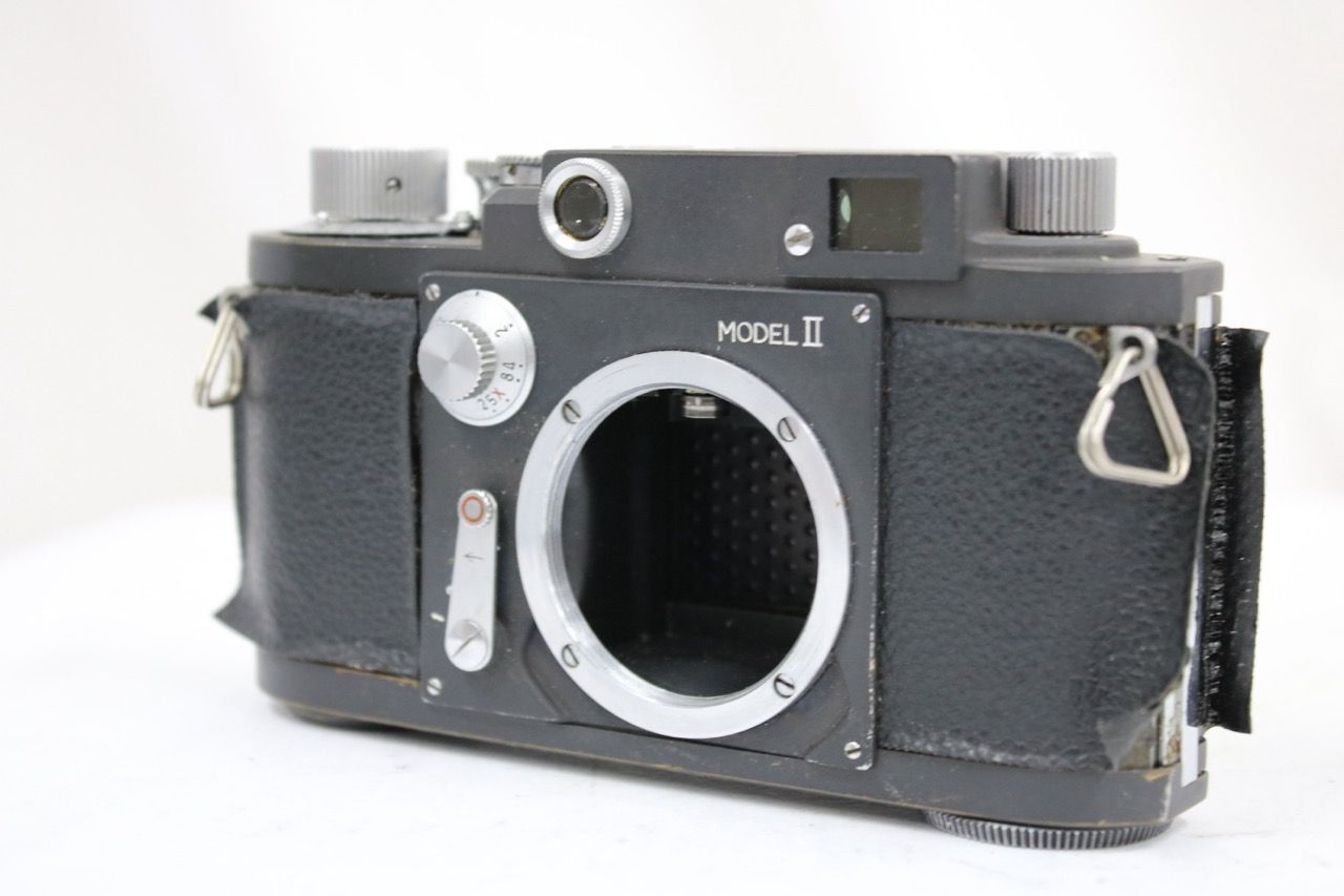 【訳あり品】 【希少】 Minolta-35 Model II ブラック レンジファインダー カメラ e14476