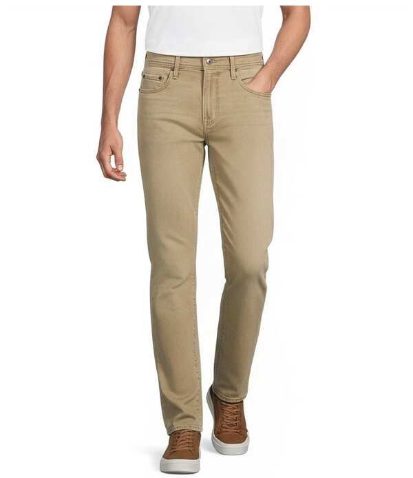 ダニエル クレミュ メンズ ボトムス デニムパンツ スリムフィット ジーンズ Cremieux Premium Denim Slim Fit Stretch Jeans Khaki カーキ