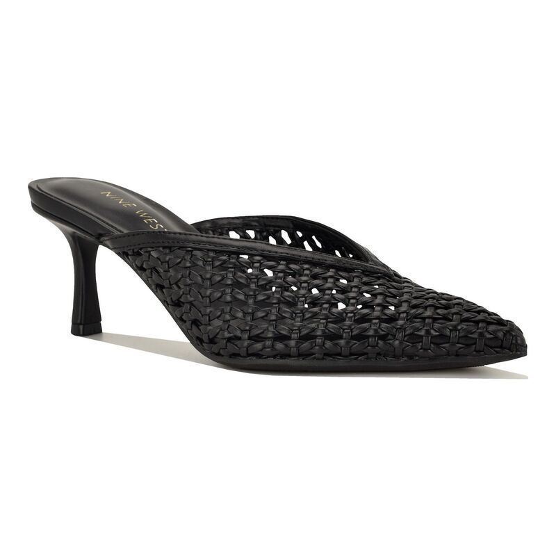 ナインウェスト レディース シューズ パンプス Nine West Amelli Womens Pointy Toe SlipOn Mule Dress Pumps Black ブラック