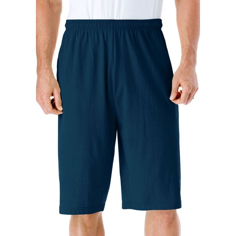 キングサイズ レディース ボトムス ハーフパンツ・ショーツ トール ショートパンツ ジャージー KingSize Mens Big Tallightweight Longer Length Jerse