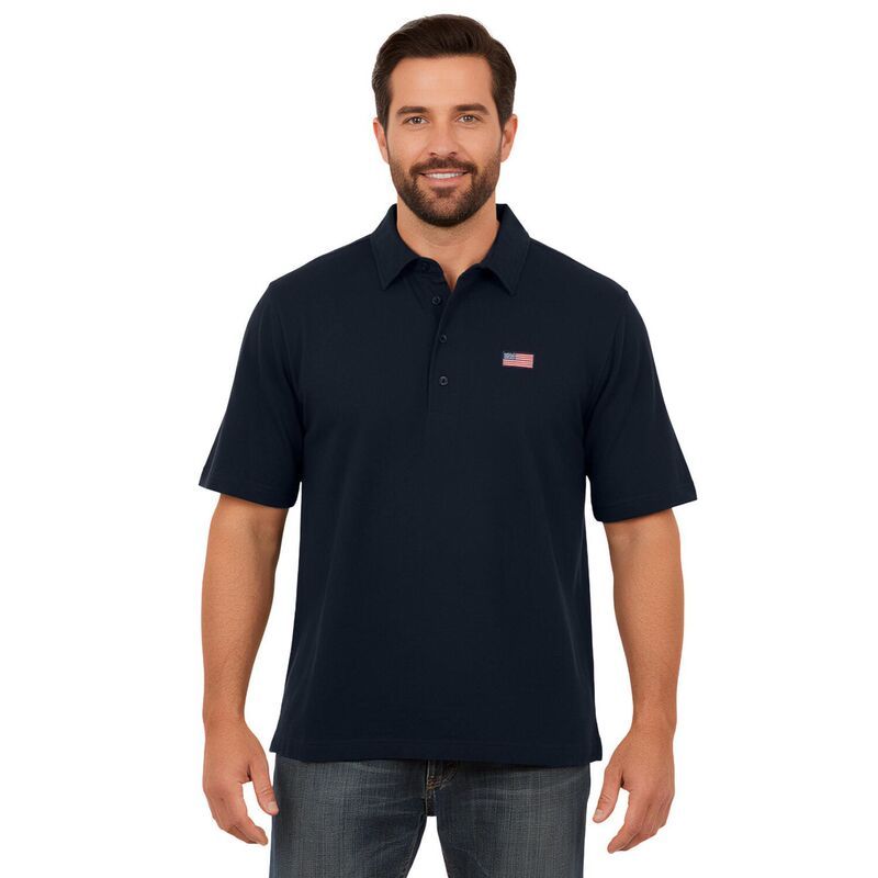 キングサイズ レディース トップス Tシャツ ポロシャツ トール KingSize Mens Big Tall Big And Tall Americana Polo From Black ブラック
