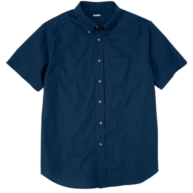 キングサイズ レディース トップス Tシャツ トール KingSize Mens Big Tall Short Sleeve WrinkleFree Sport Shirt Navy ネイビー